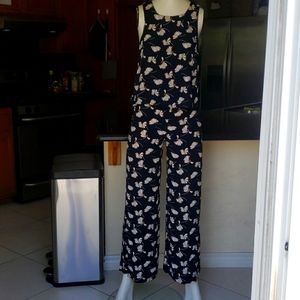 Floral Navy Blue top and pants